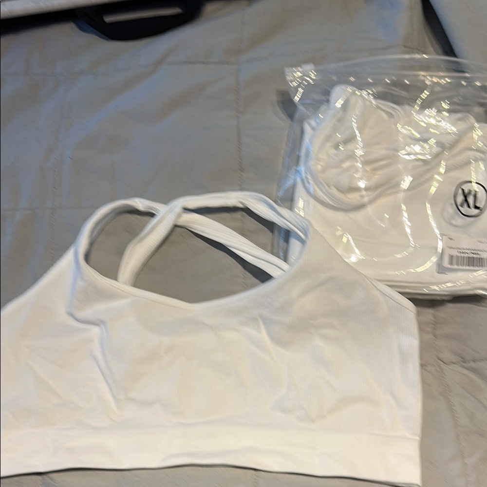 3-Pack White Women's Bralettes
